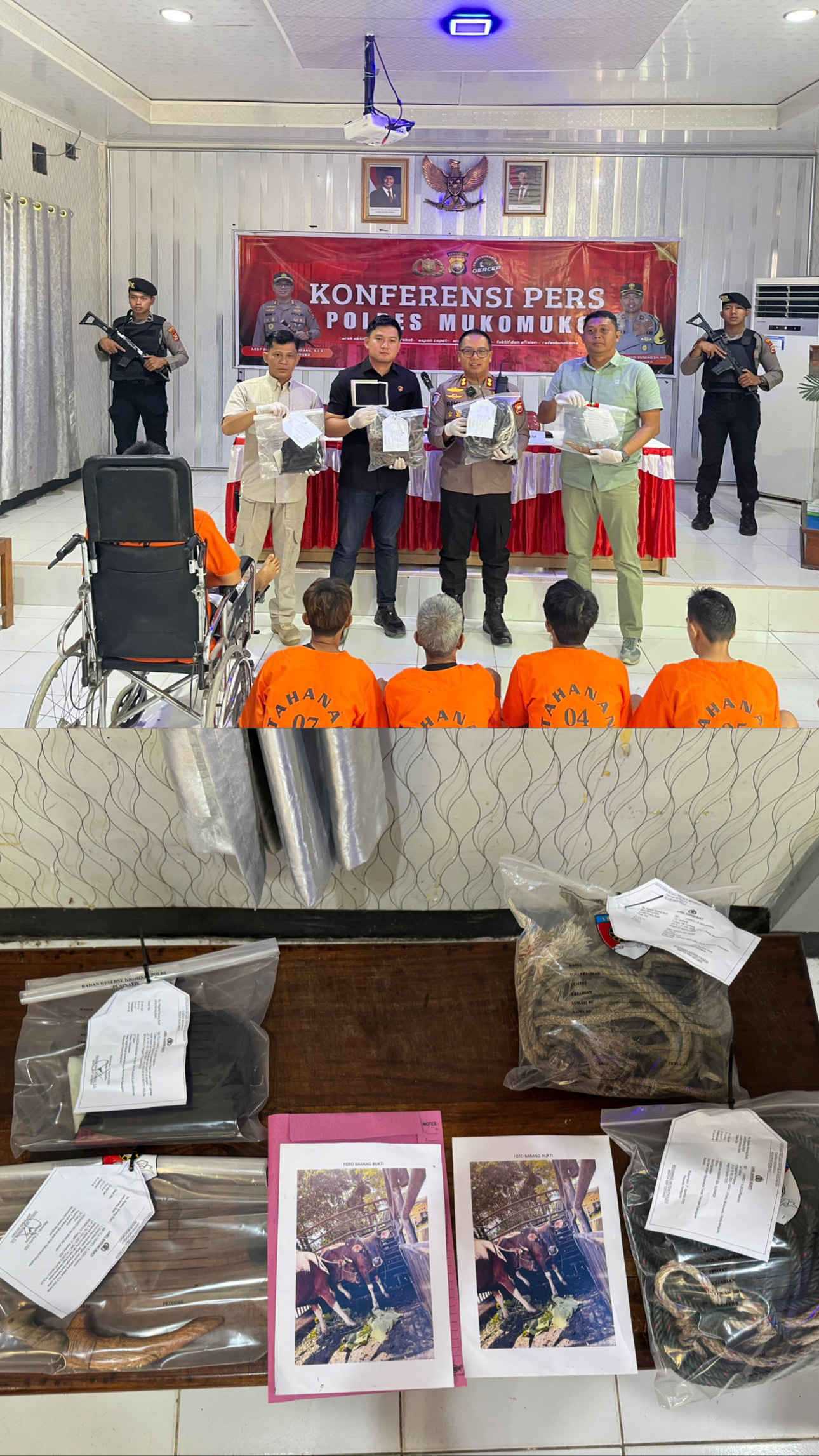 Polres Mukomuko Ungkap Dua Kasus Besar, Sindikat Curnak dan Penganiayaan