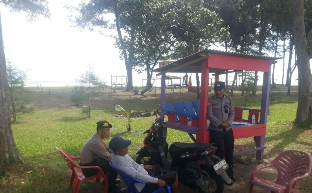 Patroli Tempat Wisata, Anggota Posyan Air Punggur Ciptakan Kondusifitas