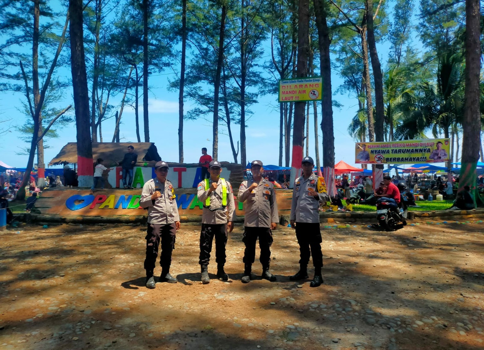 Polsek Mukomuko Utara Laksanakan Patroli Obyek wisata, ciptakan Kamtibmas yg Kondusif