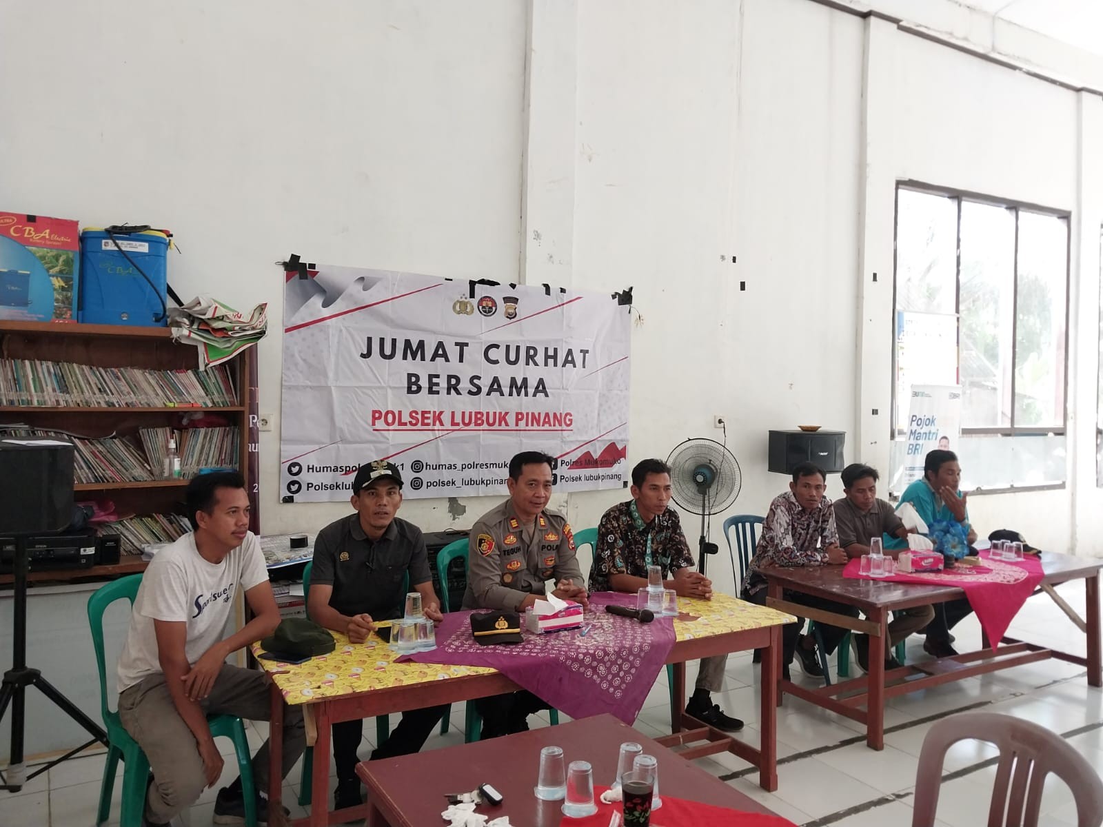JUMAT CURHAT POLSEK LUBUK PINANG SASAR DESA SUKA PINDAH KECAMATAN LUBUK PINANG