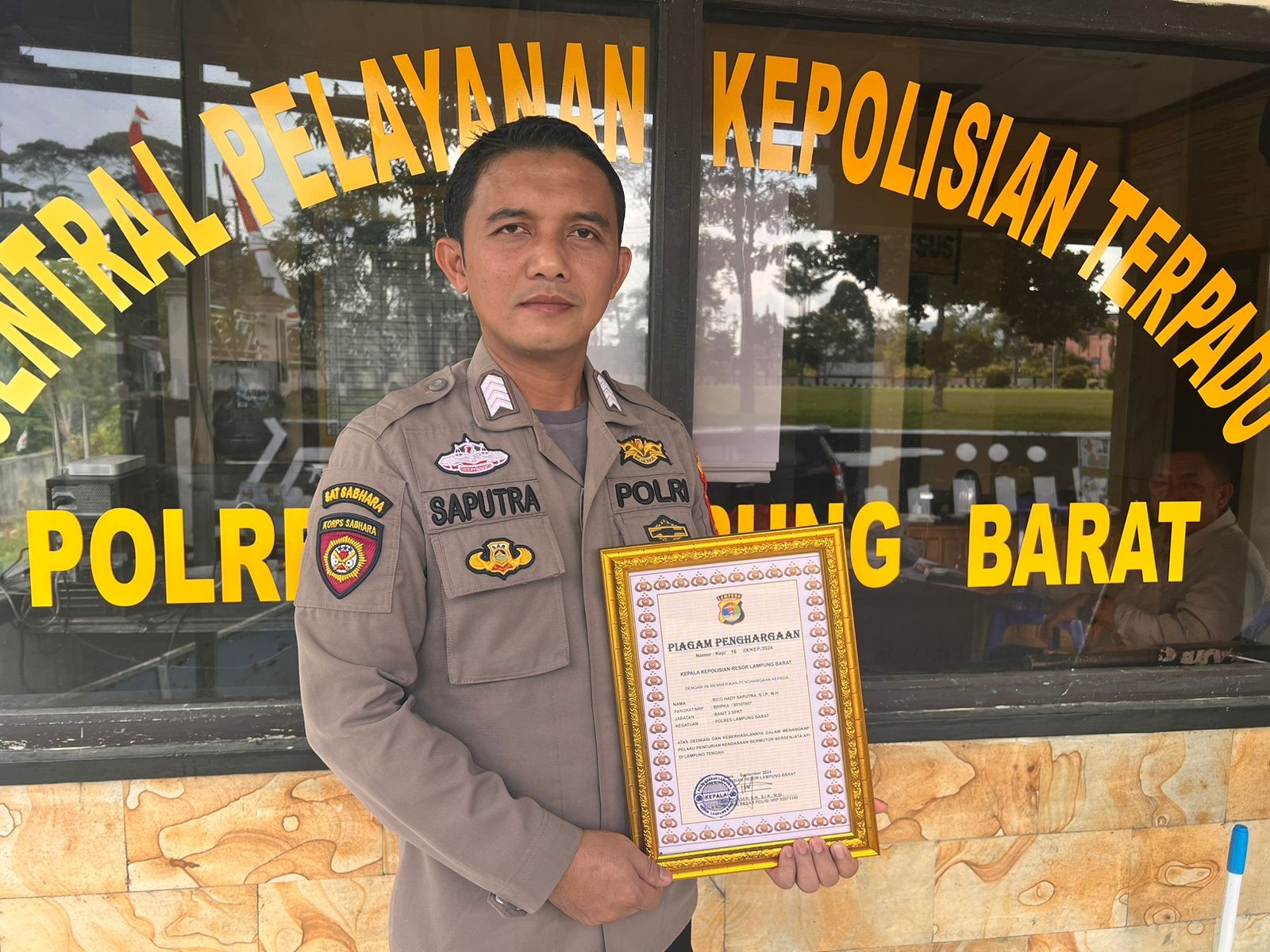 Tangkap Pelaku Curanmor Saat Lepas Dinas Personel Polda Lampung Dapat Hadiah Sekolah Inspektur Polis