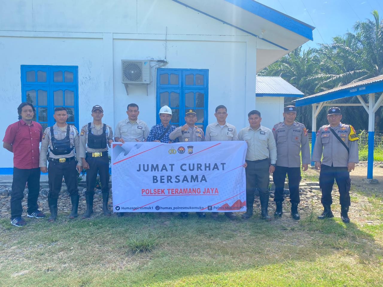 Jumat curhat polsek Teramang jaya