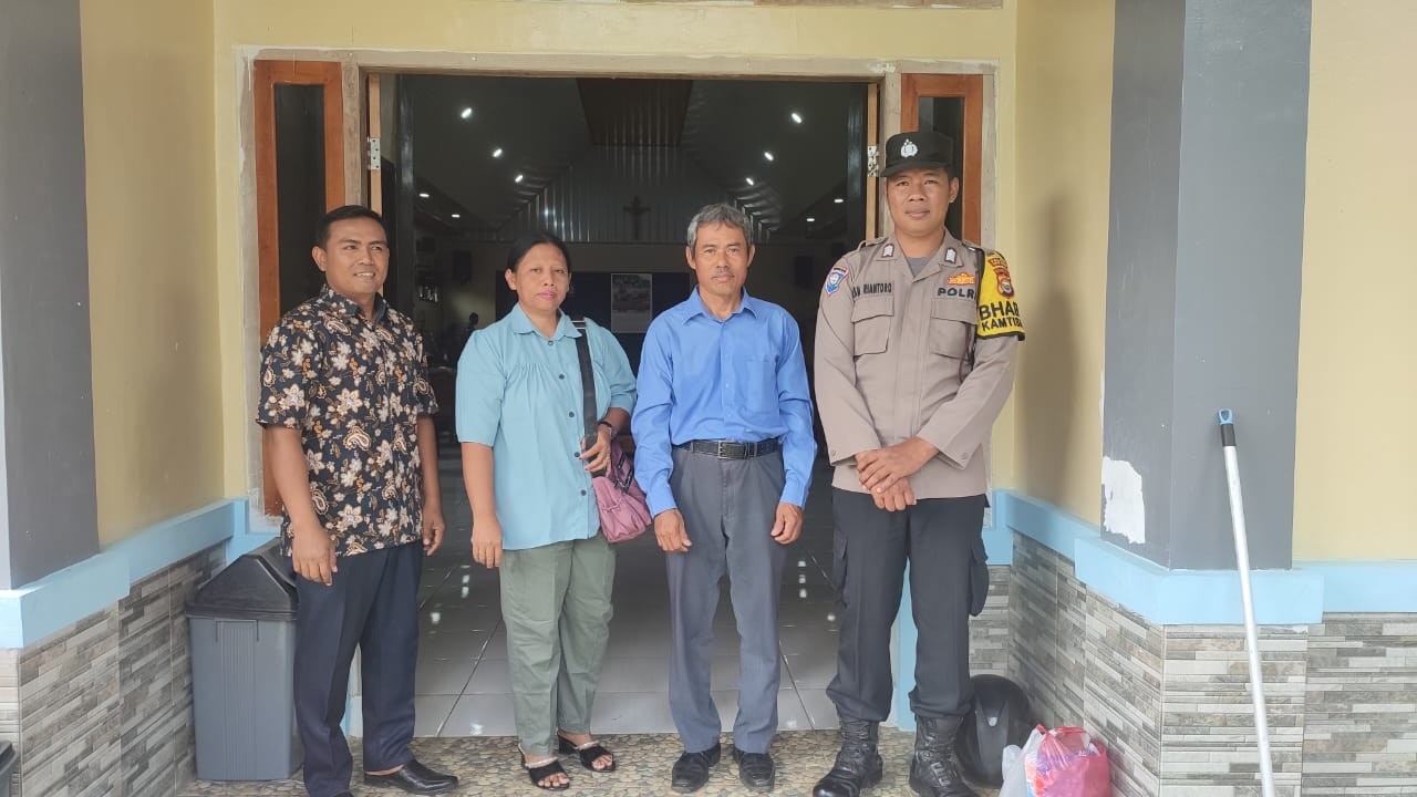 Polsek Lubuk Pinang Rutin Lakukan Patroli Ke Gereja Setiap Hari Minggu
