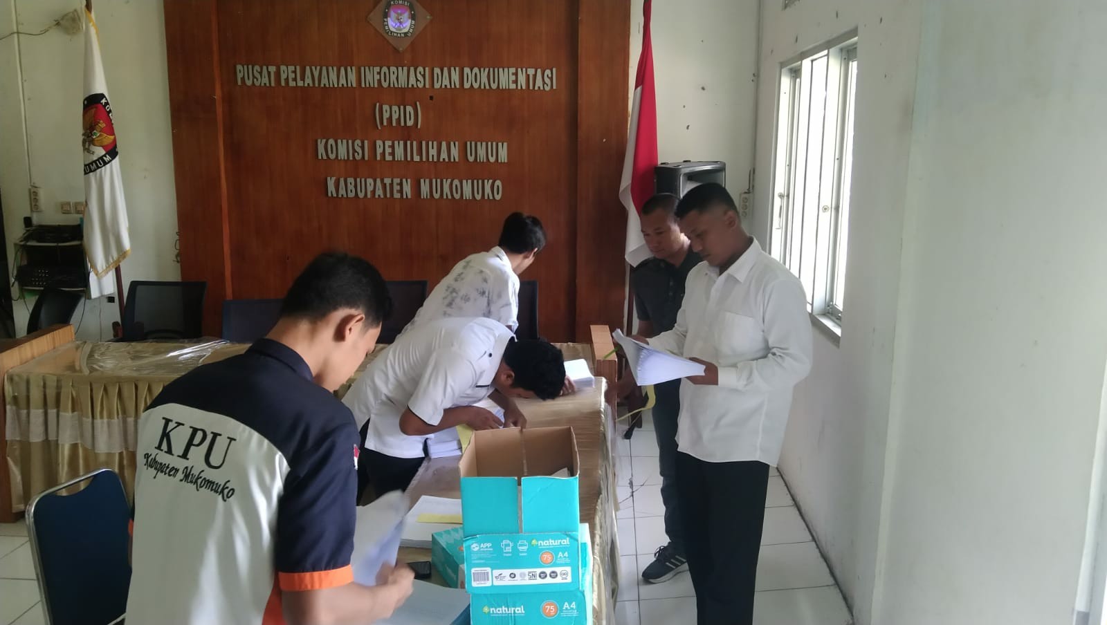 Monitoring Tahapan Pemilu 2024 Kab. Mukomuko oleh Unit Politik Sat Intelkam Polres Mukomuko
